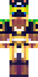 a golden pirate with an eyepatch and a parrot on the shoulder