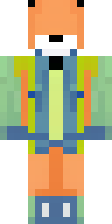 an anthropomorphic fox in a green explorer jacket
