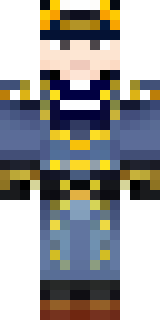 an airship captain in a navy coat with copper gadgets