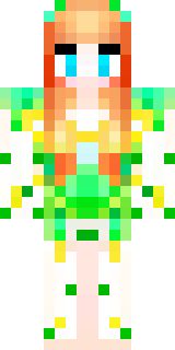 a spring fairy in a petal dress with translucent wings