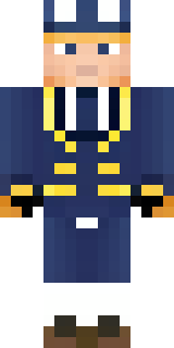 an airship captain in a navy coat with copper gadgets