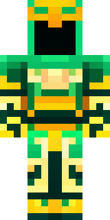 a jade samurai in green and gold ceremonial armor