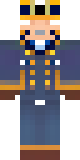 an airship captain in a navy coat with copper gadgets