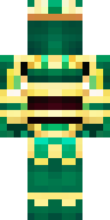 a jade samurai in green and gold ceremonial armor