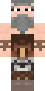 a viking warrior in fur and iron with a braided beard