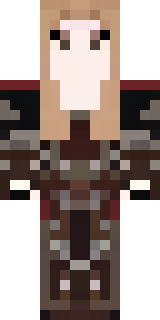 a shieldmaiden in leather armor with war paint