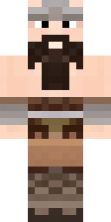 a viking warrior in fur and iron with a braided beard