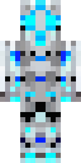 a chrome android with glowing blue eyes and exposed joints