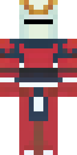 a samurai in red lacquered armor with a horned helmet