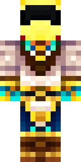 a golden pirate with an eyepatch and a parrot on the shoulder