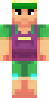 a farmer villager in a straw hat with a green apron