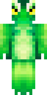 a dragon hybrid with green scales, horns and a spined tail