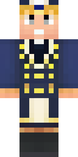 an airship captain in a navy coat with copper gadgets