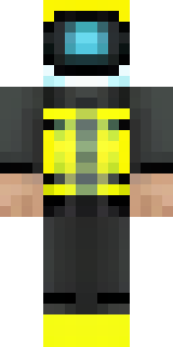 a modern scuba diver in a black wetsuit with a yellow tank