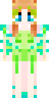 a spring fairy in a petal dress with translucent wings