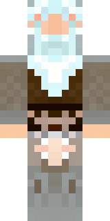 a frost viking in white furs and a horned helm
