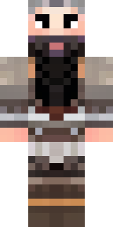 a viking warrior in fur and iron with a braided beard