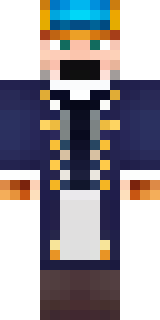 an airship captain in a navy coat with copper gadgets