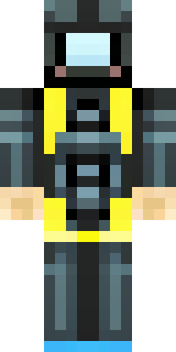 a modern scuba diver in a black wetsuit with a yellow tank