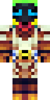 a golden pirate with an eyepatch and a parrot on the shoulder