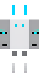 a sleek white service robot with a single cyan sensor