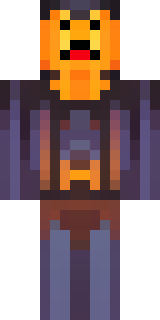 a Halloween pumpkin-headed figure in a dark cloak