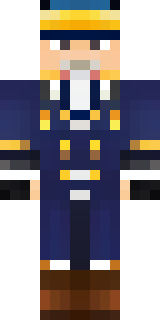 an airship captain in a navy coat with copper gadgets
