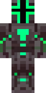a fallen knight in blackened rusted armor with green glowing cracks