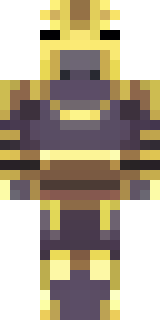 a piglin brute in gold armor with a snout and tusks