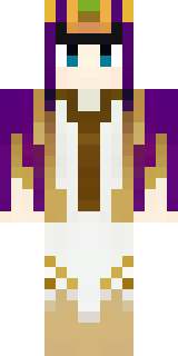 a young king in an ermine-trimmed purple cloak and gold crown