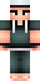 a sushi master in a dark apron with a headband