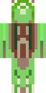 a nature druid in mossy green robes with antler headdress