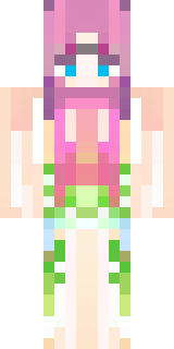 a spring fairy in a petal dress with translucent wings