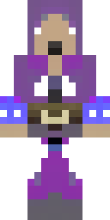 an arcane sorcerer in purple robes with glowing runes