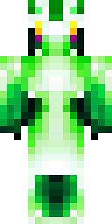 a dragon hybrid with green scales, horns and a spined tail