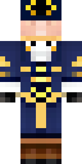 an airship captain in a navy coat with copper gadgets