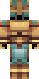 a gladiator in bronze arm guards and a red-plumed helmet