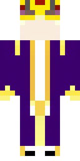 a young king in an ermine-trimmed purple cloak and gold crown