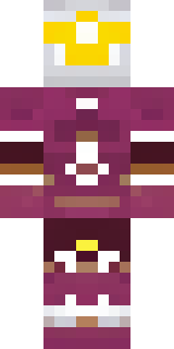 a nether hunter in crimson hide with glowing gold trim