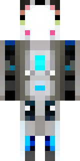 a chrome android with glowing blue eyes and exposed joints