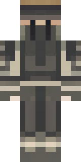a ronin in weathered dark armor and a straw hat