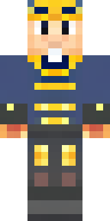 an airship captain in a navy coat with copper gadgets