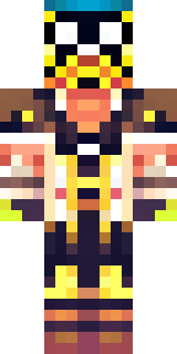 a golden pirate with an eyepatch and a parrot on the shoulder
