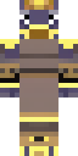 a piglin brute in gold armor with a snout and tusks
