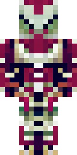 a dragon-rider in scaled crimson armor with leather wings
