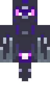 an end-realm sorcerer in obsidian robes with violet particles