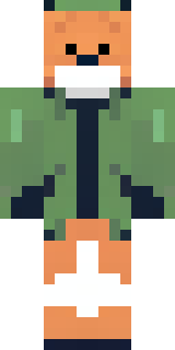 an anthropomorphic fox in a green explorer jacket