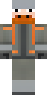 a battle-worn pilot in orange plating with scorch marks