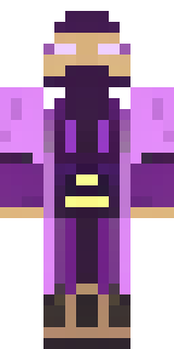 an arcane sorcerer in purple robes with glowing runes