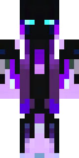an end-realm sorcerer in obsidian robes with violet particles